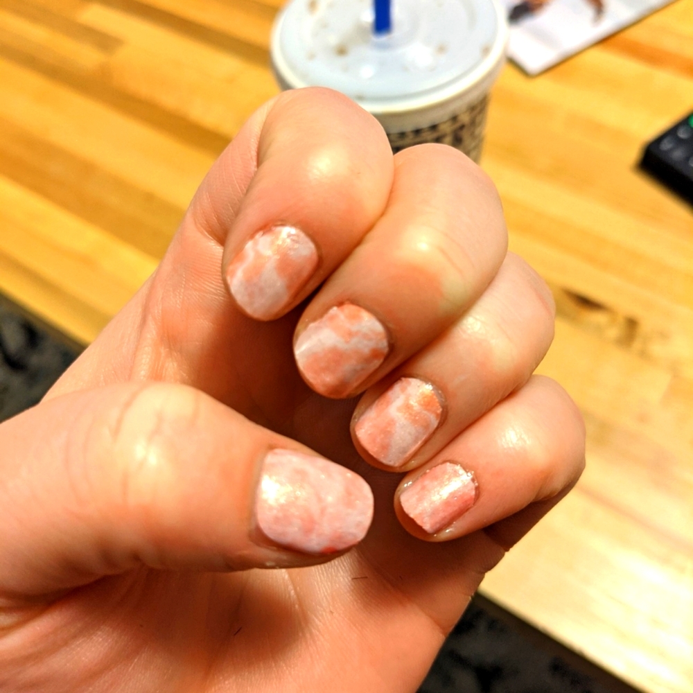 Color Street. Cotton Candy Swirl. 16 long-lasting 100% real nail polish strips